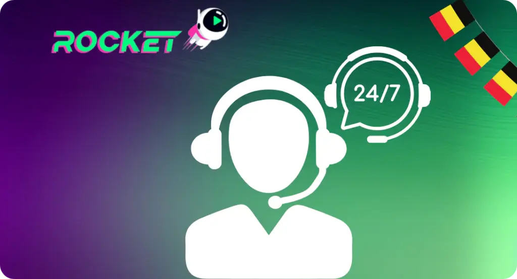 Casino Rocket App Kundenservice mit Headset rund um die Uhr erreichbar
