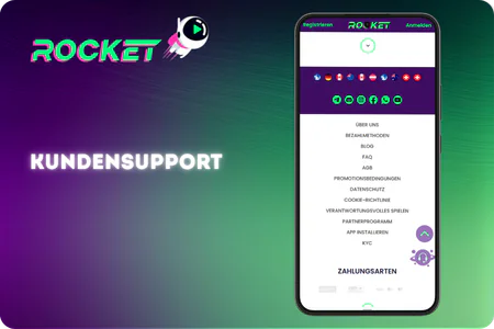Kundensupport Rocket Casino