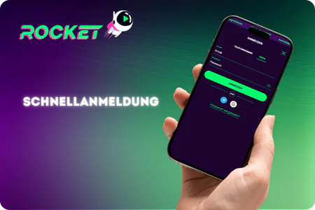 Schnellanmeldung Rocket Casino sign up